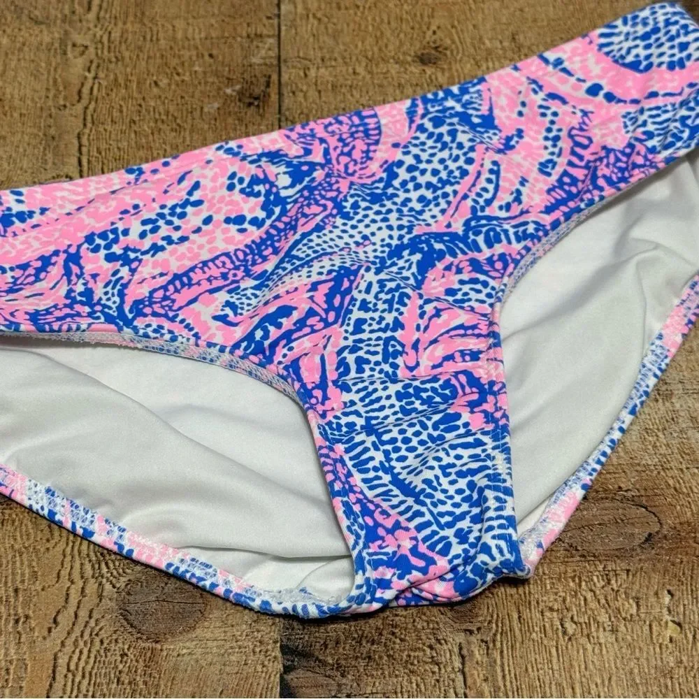 Lilly Pulitzer girls gator print bikini swim bottom Size 10